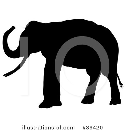 Royalty-Free (RF) Elephant Clipart Illustration by dero - Stock Sample #36420