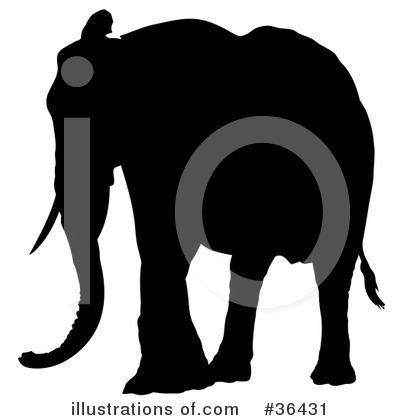 Royalty-Free (RF) Elephant Clipart Illustration by dero - Stock Sample #36431