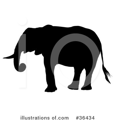 Royalty-Free (RF) Elephant Clipart Illustration by dero - Stock Sample #36434