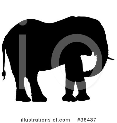Royalty-Free (RF) Elephant Clipart Illustration by dero - Stock Sample #36437