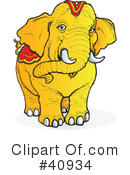 Elephant Clipart #40934 by Snowy