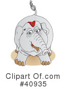 Elephant Clipart #40935 by Snowy