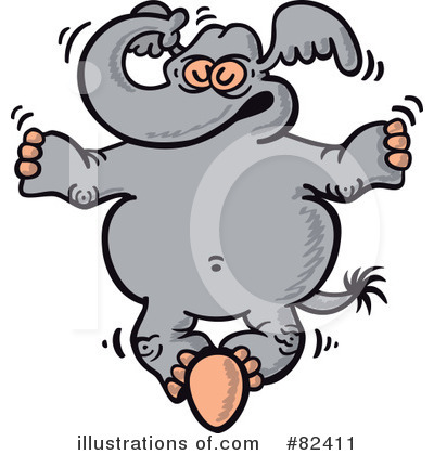 Royalty-Free (RF) Elephant Clipart Illustration by Zooco - Stock Sample #82411