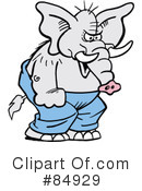 Elephant Clipart #84929 by Johnny Sajem
