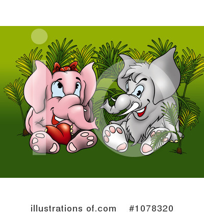 Royalty-Free (RF) Elephants Clipart Illustration by dero - Stock Sample #1078320