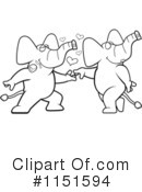 Elephants Clipart #1151594 by Cory Thoman