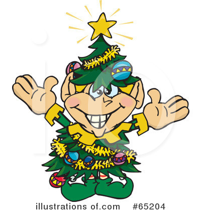 Christmas Tree Clipart #65204 by Dennis Holmes Designs