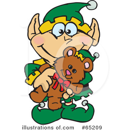 Christmas Elf Clipart #65209 by Dennis Holmes Designs
