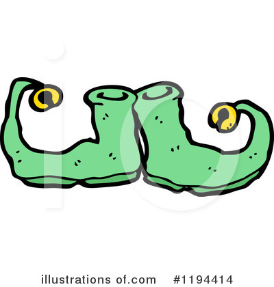 Royalty-Free (RF) Elf Slippers Clipart Illustration by lineartestpilot - Stock Sample #1194414