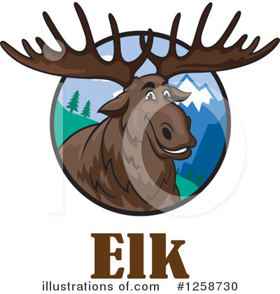 Elk Clipart #1258730 by Vector Tradition SM