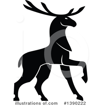 Royalty-Free (RF) Elk Clipart Illustration by Vector Tradition SM - Stock Sample #1390222