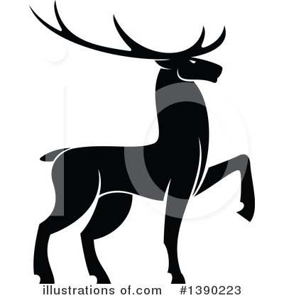 Royalty-Free (RF) Elk Clipart Illustration by Vector Tradition SM - Stock Sample #1390223