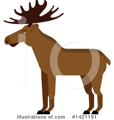 Elk Clipart #1421191 by Vector Tradition SM