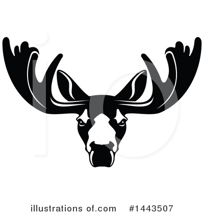 Moose Clipart #1443507 by Vector Tradition SM