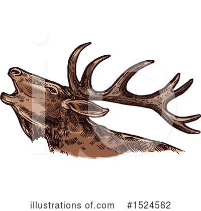 Royalty-Free (RF) Elk Clipart Illustration by Vector Tradition SM - Stock Sample #1524582