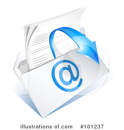 Royalty-Free (RF) Email Clipart Illustration by Oligo - Stock Sample #101237