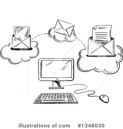 Email Clipart #1348030 by Vector Tradition SM