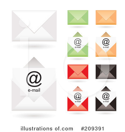 Royalty-Free (RF) Email Clipart Illustration by michaeltravers - Stock Sample #209391