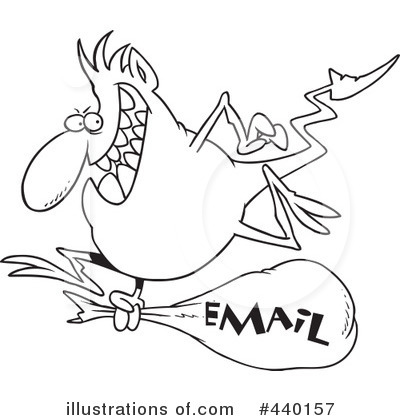 Royalty-Free (RF) Email Clipart Illustration by toonaday - Stock Sample #440157