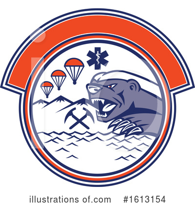 Parachute Clipart #1613154 by patrimonio
