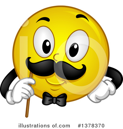 Mustache Clipart #1378370 by BNP Design Studio
