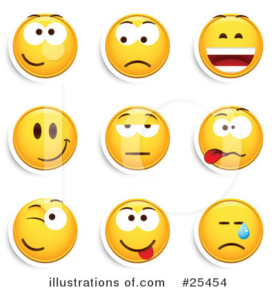 Royalty-Free (RF) Emoticons Clipart Illustration by beboy - Stock Sample #25454