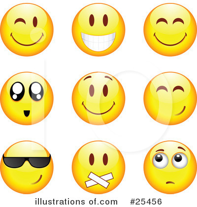 Royalty-Free (RF) Emoticons Clipart Illustration by beboy - Stock Sample #25456