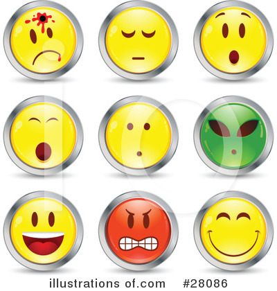 Royalty-Free (RF) Emoticons Clipart Illustration by beboy - Stock Sample #28086