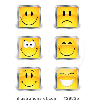 Royalty-Free (RF) Emoticons Clipart Illustration by beboy - Stock Sample #29825
