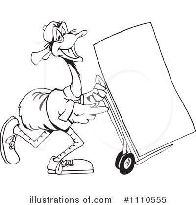 Royalty-Free (RF) Emu Clipart Illustration by Dennis Holmes Designs - Stock Sample #1110555