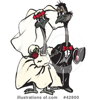 Royalty-Free (RF) Emu Clipart Illustration by Dennis Holmes Designs - Stock Sample #42800