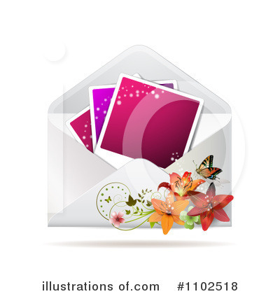 Royalty-Free (RF) Envelope Clipart Illustration by merlinul - Stock Sample #1102518