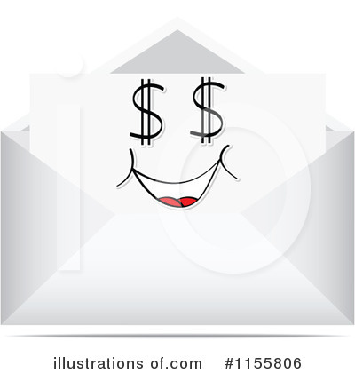 Royalty-Free (RF) Envelope Clipart Illustration by Andrei Marincas - Stock Sample #1155806