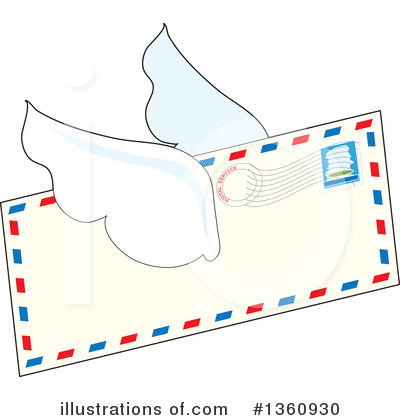 Envelope Clipart #1360930 by Maria Bell