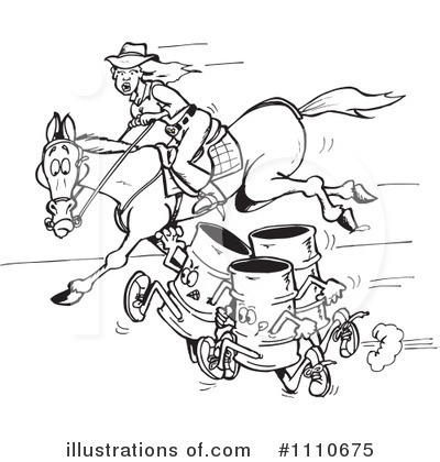 Horse Race Clipart #1110675 by Dennis Holmes Designs
