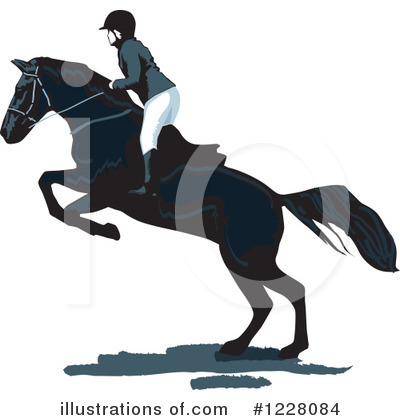 Royalty-Free (RF) Equestrian Clipart Illustration by David Rey - Stock Sample #1228084