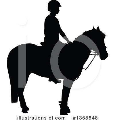Horse Rider Clipart #1365848 by Maria Bell
