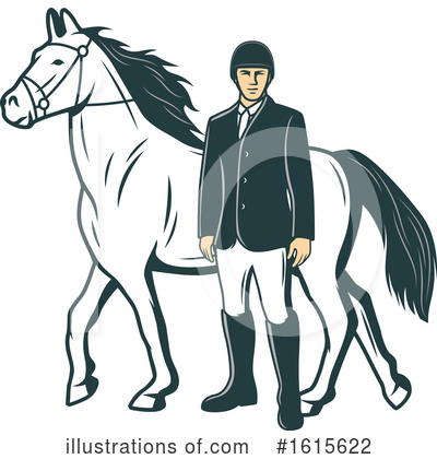 Jockey Clipart #1615622 by Vector Tradition SM