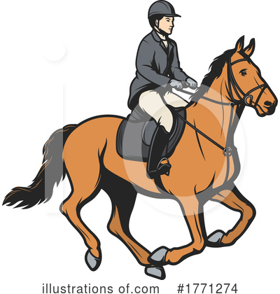 Equestrian Clipart #1771274 by Vector Tradition SM