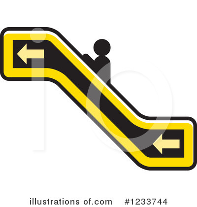 Royalty-Free (RF) Escalator Clipart Illustration by Lal Perera - Stock Sample #1233744