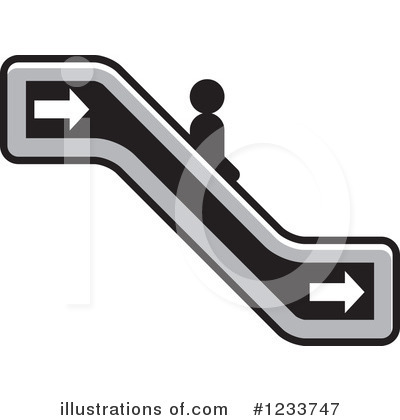 Royalty-Free (RF) Escalator Clipart Illustration by Lal Perera - Stock Sample #1233747