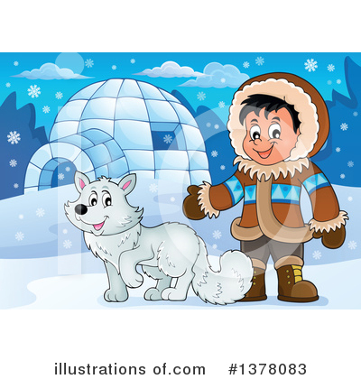 Royalty-Free (RF) Eskimo Clipart Illustration by visekart - Stock Sample #1378083