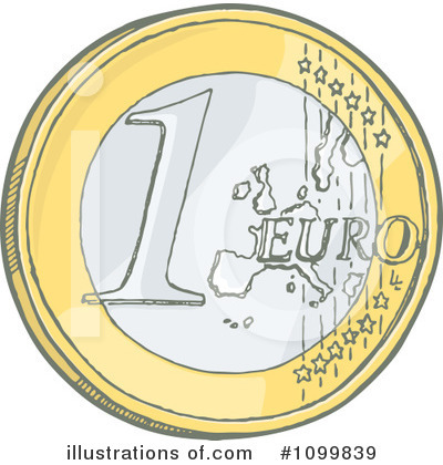 Euro Coin Clipart #1099839 by Any Vector