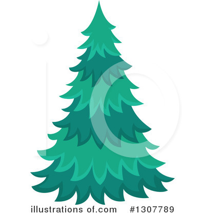 Royalty-Free (RF) Evergreen Clipart Illustration by visekart - Stock Sample #1307789