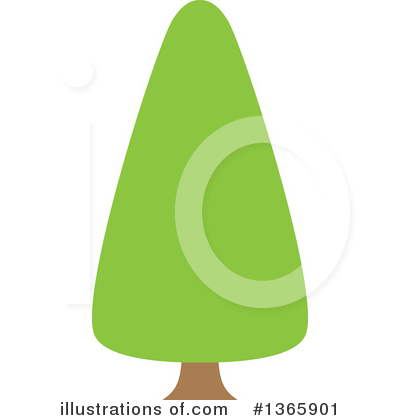 Royalty-Free (RF) Evergreen Clipart Illustration by visekart - Stock Sample #1365901