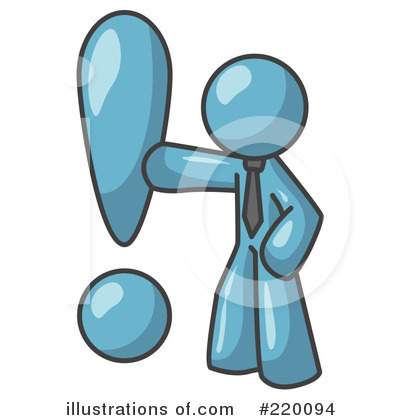 Royalty-Free (RF) Exclamation Point Clipart Illustration by Leo Blanchette - Stock Sample #220094