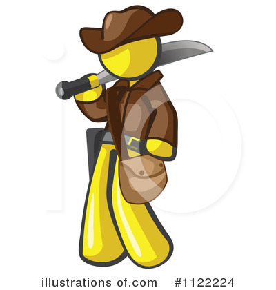 Yellow Design Mascot Clipart #1122224 by Leo Blanchette