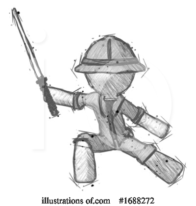 Royalty-Free (RF) Explorer Clipart Illustration by Leo Blanchette - Stock Sample #1688272