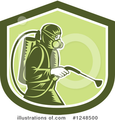Royalty-Free (RF) Exterminator Clipart Illustration by patrimonio - Stock Sample #1248500