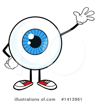 Royalty-Free (RF) Eyeball Character Clipart Illustration by Hit Toon - Stock Sample #1413961